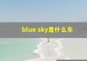 blue sky是什么车